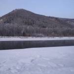 река зимой на Кубайке