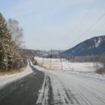 зимняя дорога с Кубайки