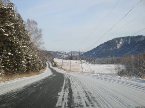 Фото зимняя дорога с Кубайки